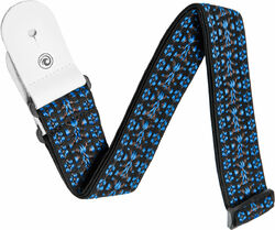 Correa Planet waves 50G05 Woven Polypropylene Rock Guitar Strap -  Hootenanny Blue/Black