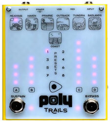 Pedal de reverb / delay / eco Poly effects Trails Modulation/Delay