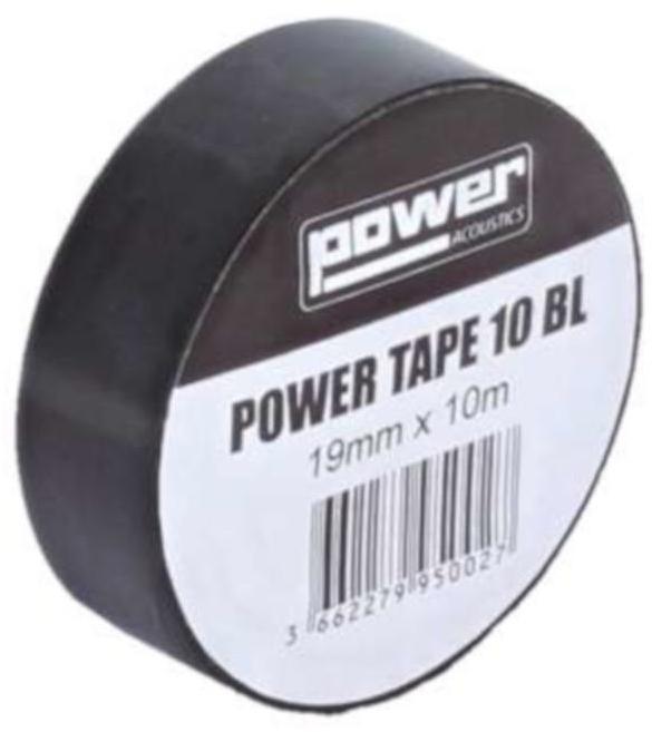 Adhesivo gaffer Power acoustics Black Adhesive Tapes 10m