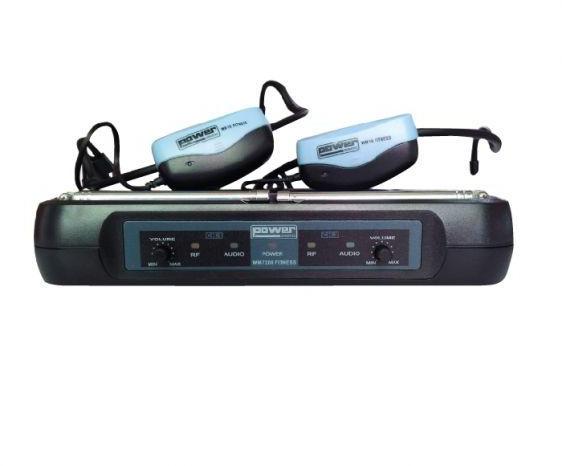 Micrófono inalámbrico headset Power acoustics WM7200 Fitness Double