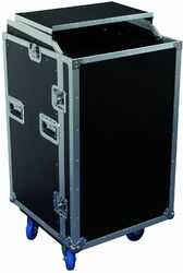 Flightcase rack Power acoustics Flight Case 16U + Plan Incliné + Plateau - fcp 16 u ds