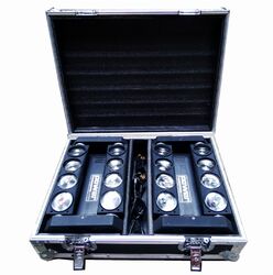 Estuche y flightcase para luces Power acoustics FlightCase Spider led