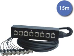 Cable multipolar Power acoustics Snake 2160 8 In 15m