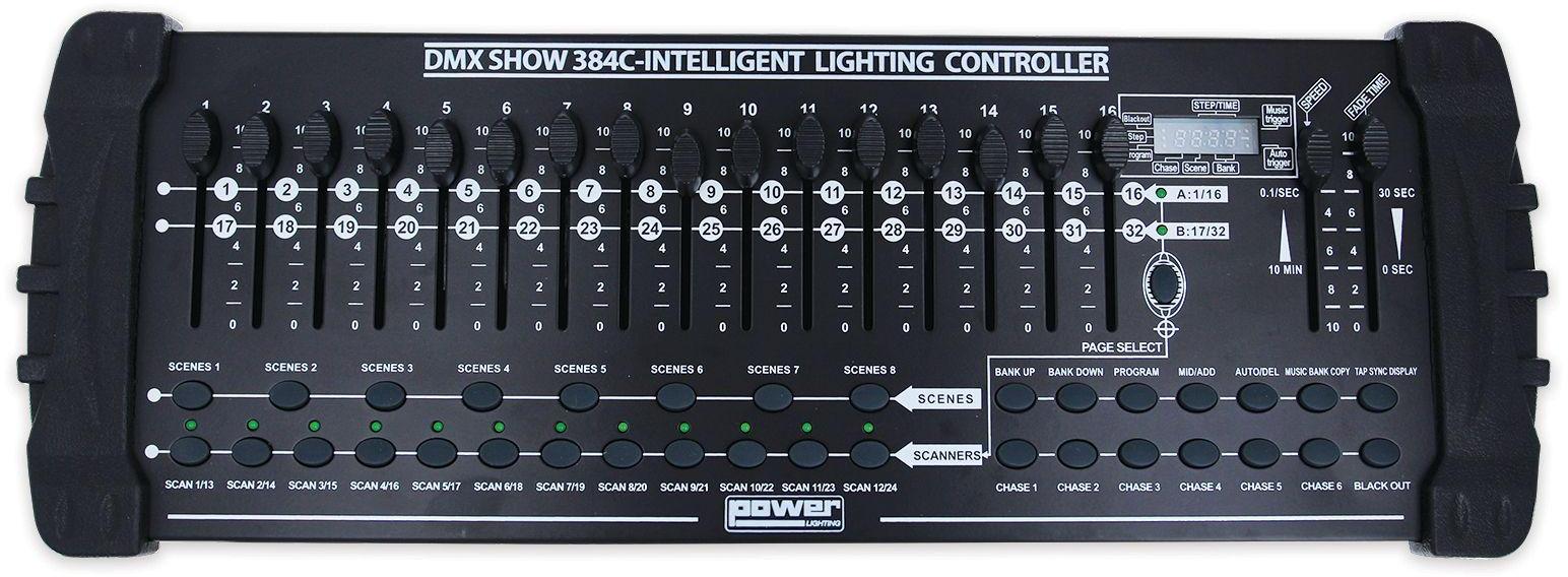 Controlador dmx Power lighting Dmx Show 384C