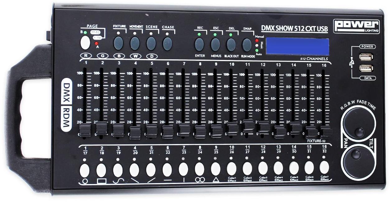 Controlador dmx Power lighting DMX Show 512 CXT USB