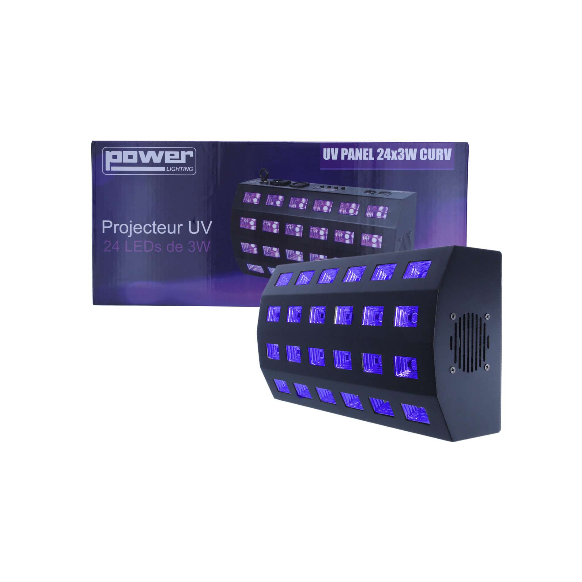 Power Lighting Panneau 24 Leds Uv De 3w - Focos LED para escenario - Variation 9