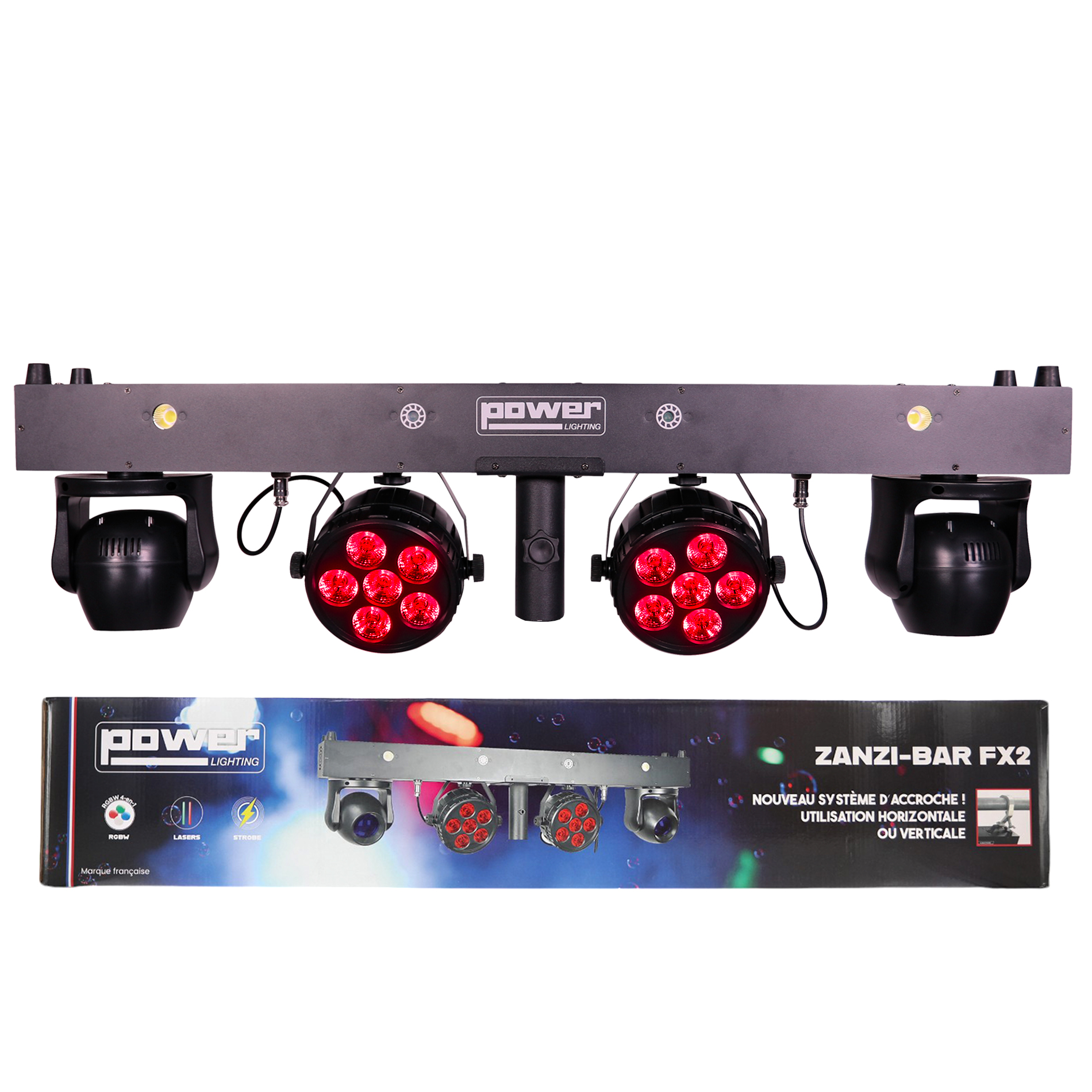 Power Lighting Zanzi-bar Fx2 - Cabezas móviles de haz - Variation 6