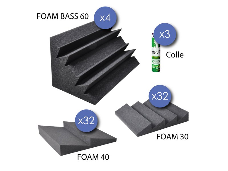 Power Studio Studio Foam Kit 68 - Panel para tratamiento acústico - Variation 2