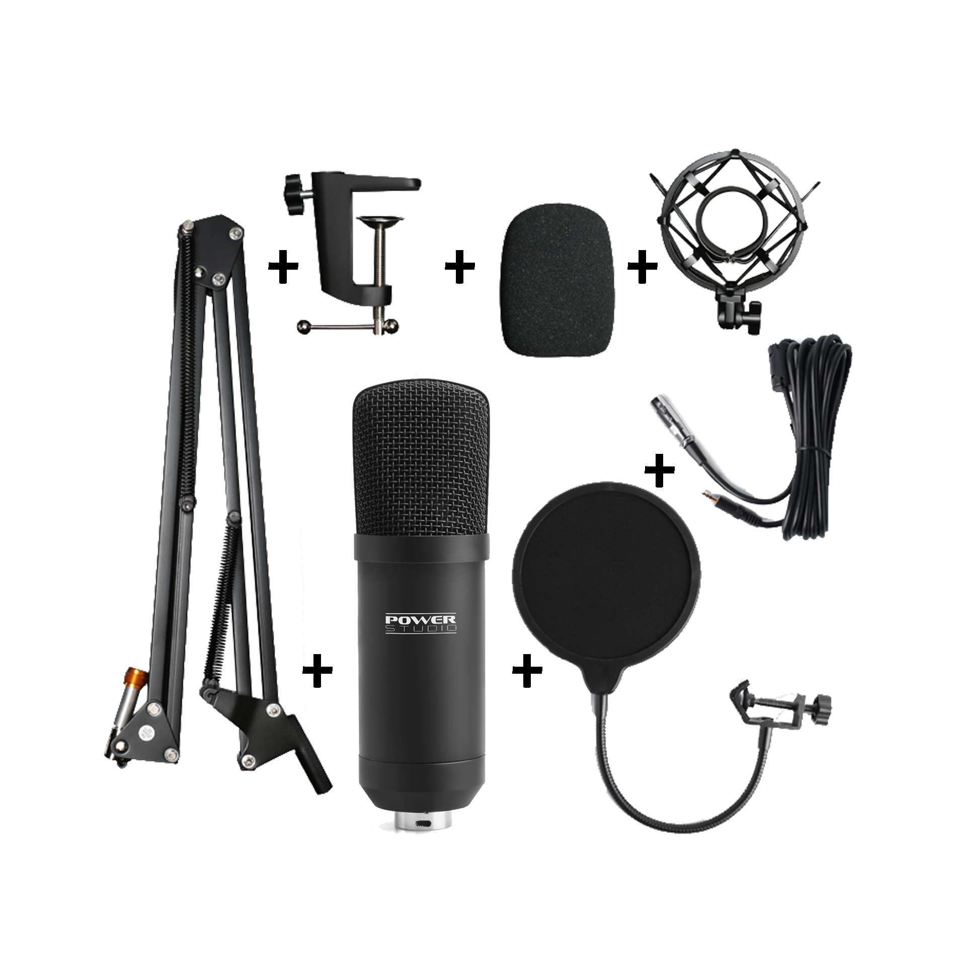 Power Studio Vibe B1 Bundle Xlr - Pack de micrófonos con soporte - Variation 2
