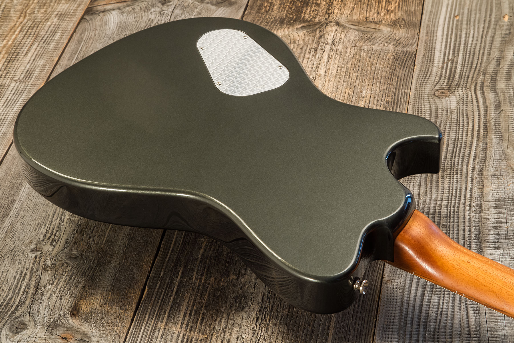 Powers Electric A-type 2s Ff42 Trem Mn #a393 - Onyx Green Metallic - Guitarra electrica retro rock - Variation 5
