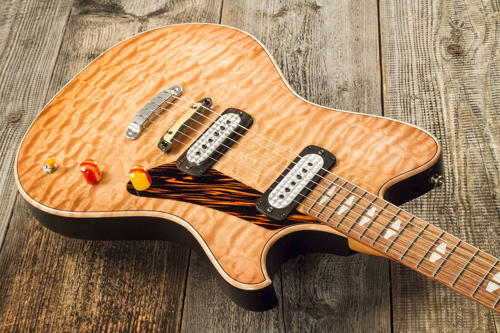 Powers Electric A-type 2s Ff42 Ht Mn #a504 - Pale Ale - Guitarra electrica retro rock - Variation 2