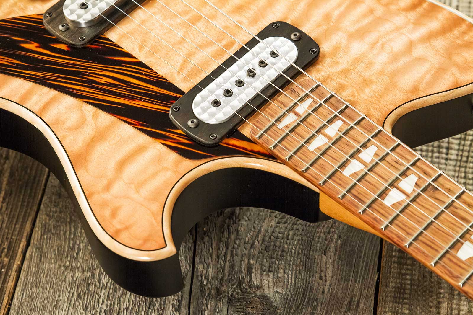 Powers Electric A-type 2s Ff42 Ht Mn #a504 - Pale Ale - Guitarra electrica retro rock - Variation 4