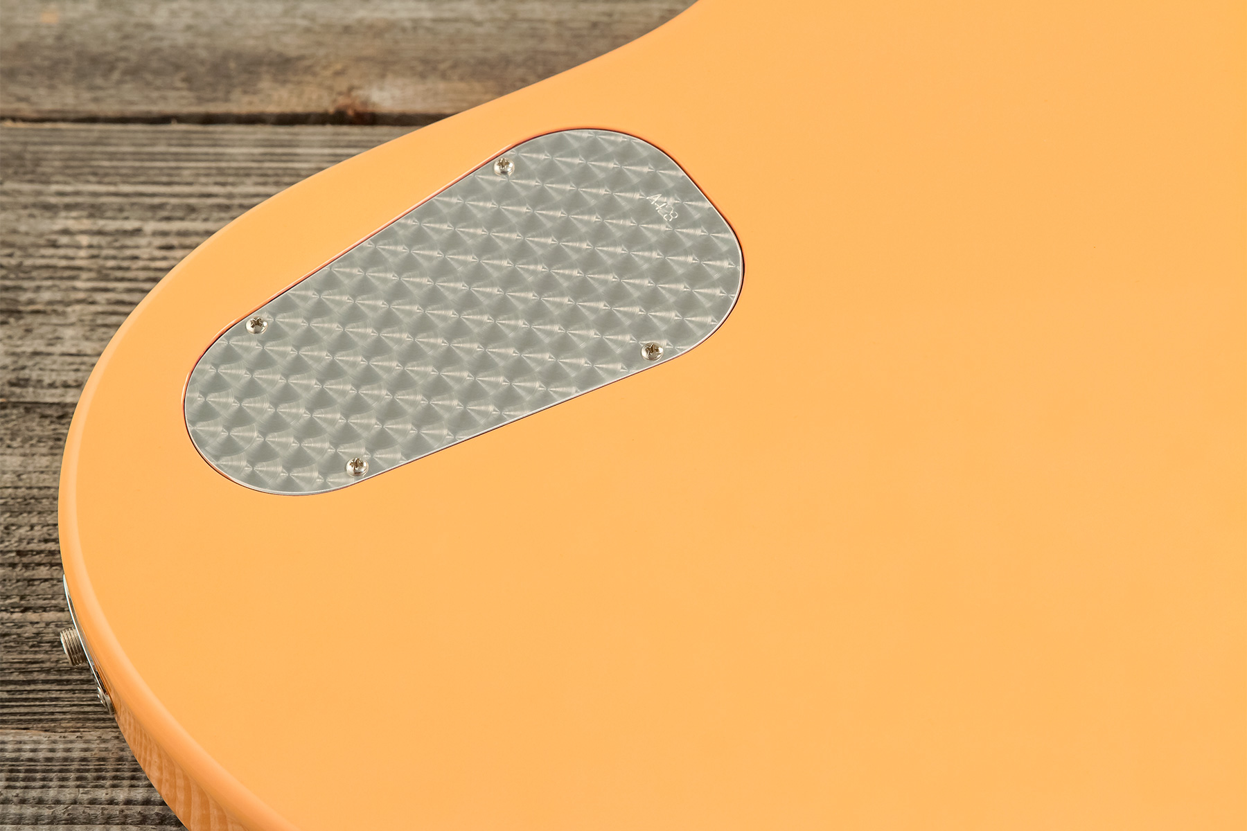 Powers Electric A-type 2s Pf42 Ht Mn #a428 - Creamsicle - Guitarra electrica retro rock - Variation 7