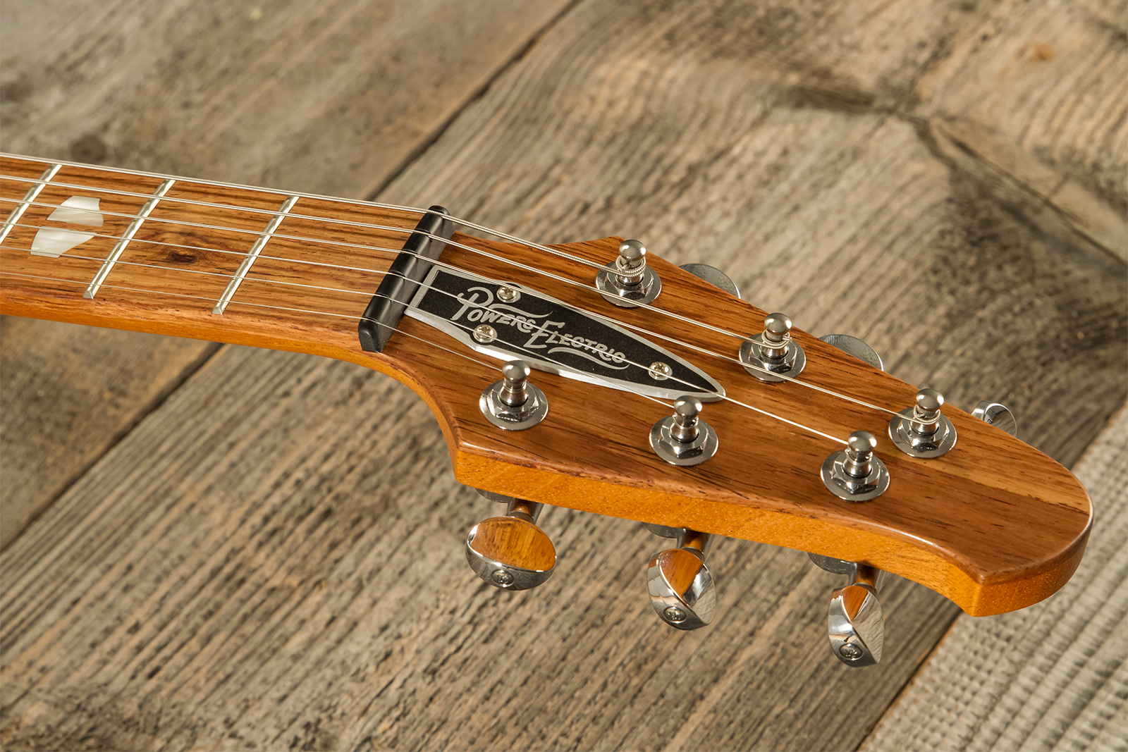 Powers Electric A-type Hardtail 2s Ff42 Ht Rw #a420 - Cosmo Red - Guitarra electrica retro rock - Variation 9