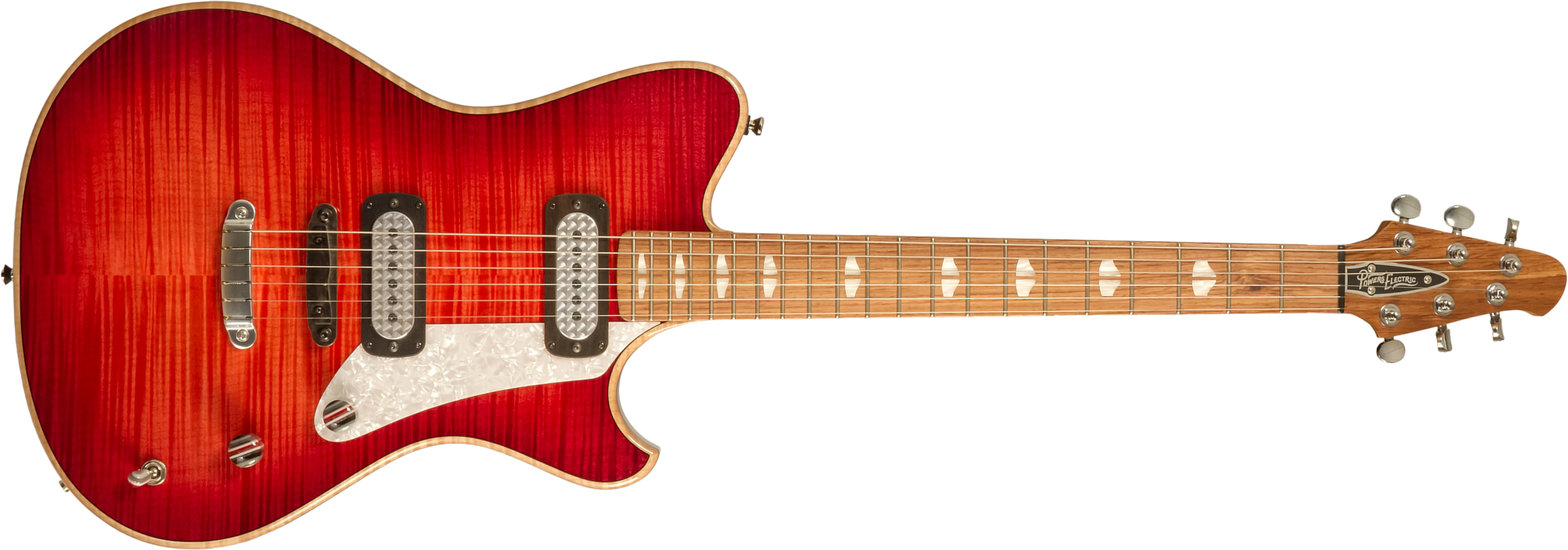 Powers Electric A-type Hardtail 2s Ff42 Ht Rw #a420 - Cosmo Red - Guitarra electrica retro rock - Main picture