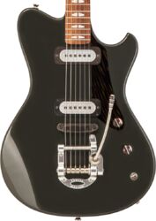 Guitarra electrica retro rock Powers electric A-Type #A393 - Onyx green metallic