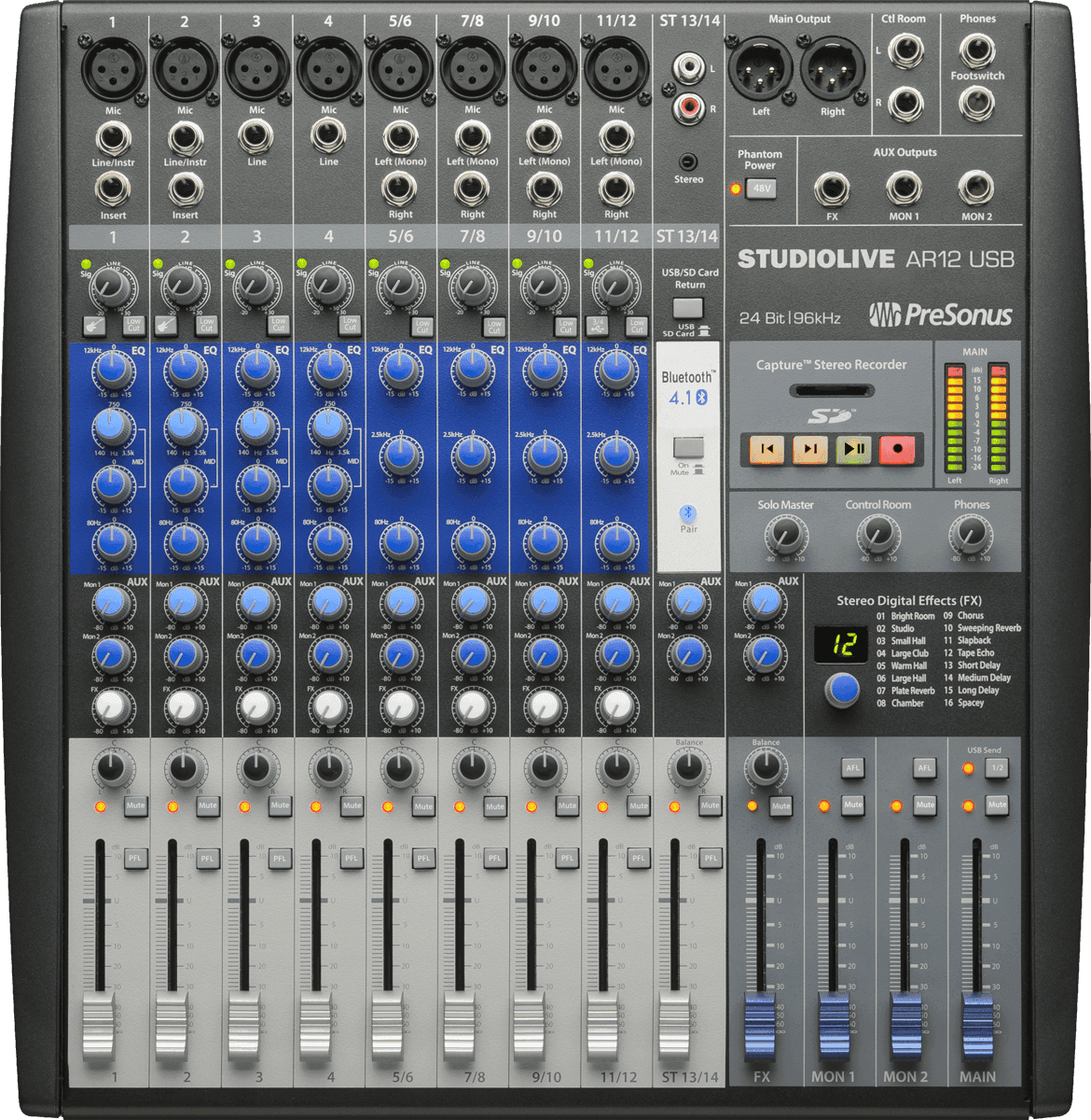 Presonus Studiolive Ar12 Usb - Mesa de mezcla analógica - Main picture