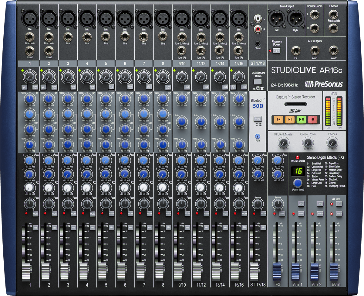 Presonus Studiolive Ar16c - Mesa de mezcla analógica - Main picture