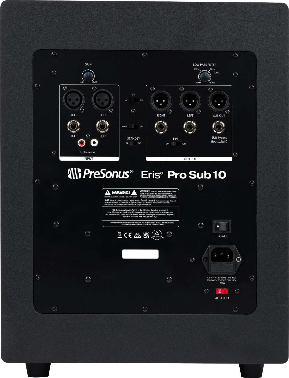 Presonus Eris Pro Sub 10 - Bafle de bajos de estudio - Variation 2