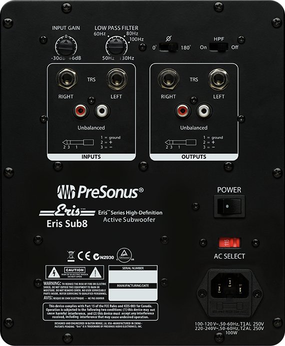 Presonus Eris Sub 8 - Bafle de bajos de estudio - Variation 2