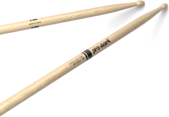 Pro Mark Classic Attack 5a Shira Kashi Oak Drumstick, Oval Wood Tip - Baquetas para batería - Main picture