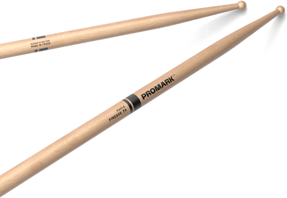 Pro Mark Finesse 7a Maple Drumstick, Small Round Wood Tip - Baquetas para batería - Main picture