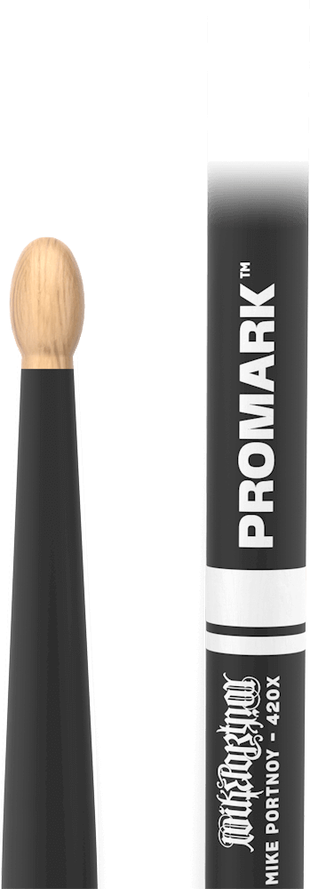 Pro Mark Signature Mike Portnoy 420x Activegrip Hickory - Baquetas para batería - Main picture