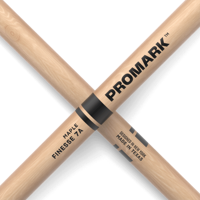 Pro Mark Finesse 7a Maple Drumstick, Small Round Wood Tip - Baquetas para batería - Variation 1