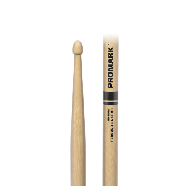 Pro Mark Rebound 5a Long Hickory Drumstick, Acorn Wood Tip - Baquetas para batería - Variation 4