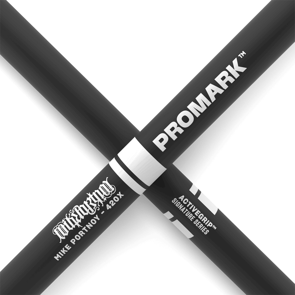 Pro Mark Signature Mike Portnoy 420x Activegrip Hickory - Baquetas para batería - Variation 3