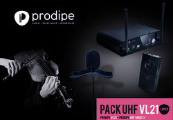 Micrófono inalámbrico para instrumento Prodipe Pack UHF VL21 Violons & Altos
