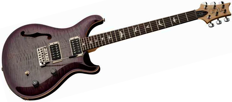Prs Ce 24 Semi-hollow Bolt-on Usa 2h Trem Rw - Faded Gray Black Purple Burst - Guitarra eléctrica semi caja - Variation 1