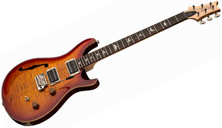 Prs Ce 24 Semi-hollow Bolt-on Usa 2h Trem Rw - Dark Cherry Sunburst - Guitarra eléctrica semi caja - Variation 1