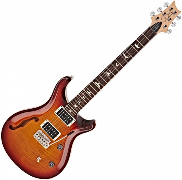 Guitarra eléctrica de cuerpo sólido Prs USA Bolt-On CE 24 Semi-Hollow - dark cherry sunburst