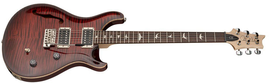 Prs Ce 24 Semi-hollow Bolt-on Usa 2h Trem Rw - Fire Red Burst - Guitarra eléctrica de doble corte - Variation 1