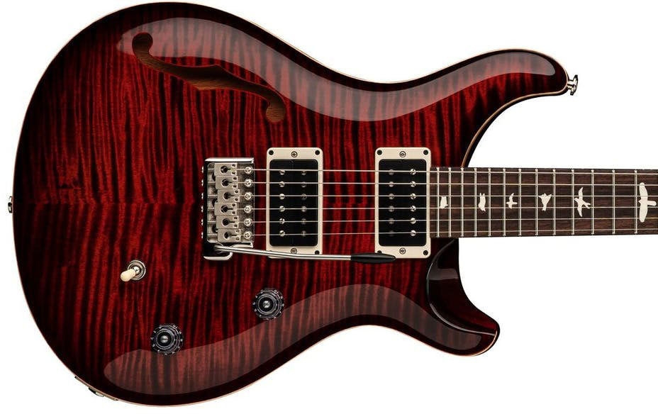 Prs Ce 24 Semi-hollow Bolt-on Usa 2h Trem Rw - Fire Red Burst - Guitarra eléctrica de doble corte - Variation 3