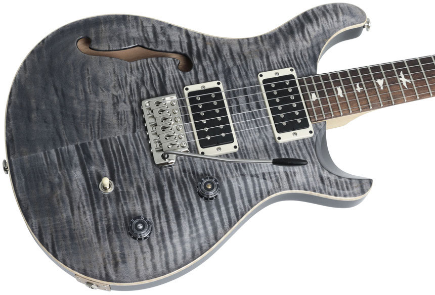 Prs Ce 24 Semi-hollow Bolt-on Usa Hh Trem Rw - Faded Gray Black - Guitarra eléctrica semi caja - Variation 3