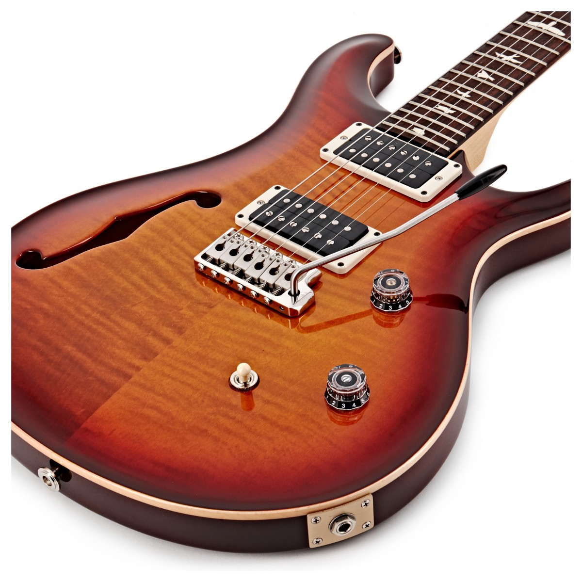 Prs Ce 24 Semi-hollow Bolt-on Usa Hh Trem Rw - Dark Cherry Sunburst - Guitarra eléctrica de doble corte - Variation 3