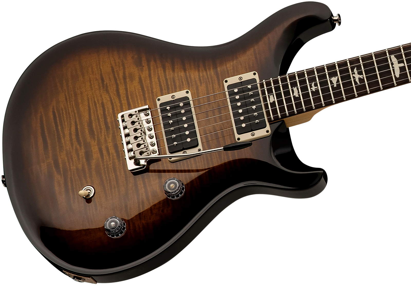 Prs Ce24 Bolt-on Usa 2h 85/15 Trem Rw - Black Amber - Guitarra eléctrica de doble corte - Variation 2
