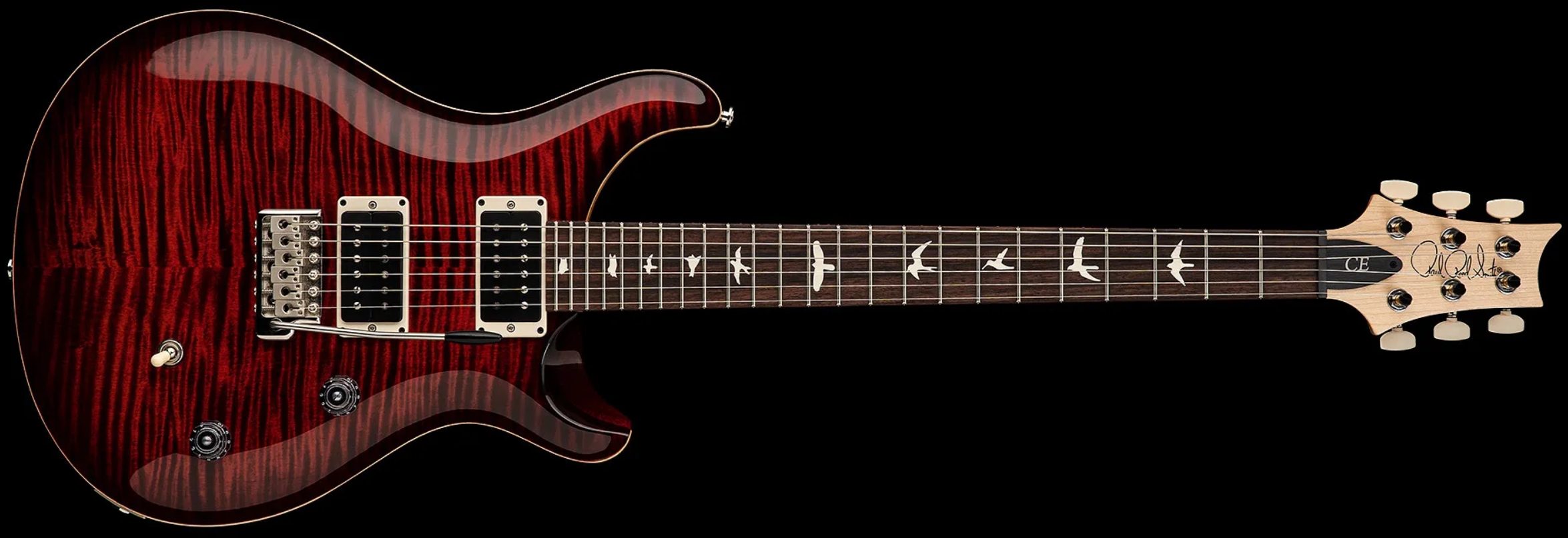 Prs Ce24 Bolt-on Usa 2h 85/15 Trem Rw - Fire Red Burst - Guitarra eléctrica de doble corte - Variation 2