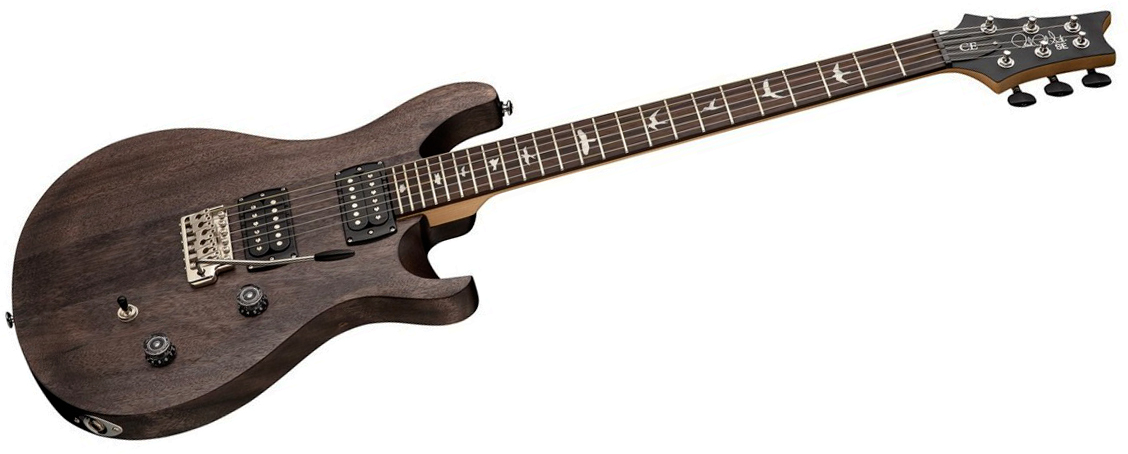 Prs Ce24 Standard Satin Se Bolt-on (wing Tuners) 2h Trem Rw - Charcoal - Guitarra eléctrica de doble corte - Variation 1