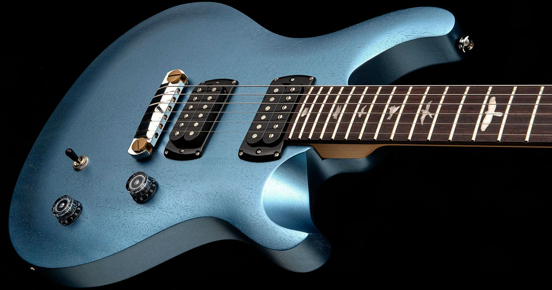 Prs Ce24 Standard Stoptail Satin Se Bolt-on 2h Trem Rw - Ice Blue Metallic - Guitarra eléctrica de doble corte - Variation 2