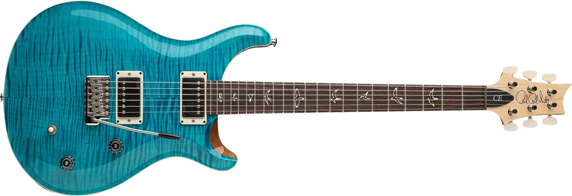 Prs Ce 22 Bolt-on Usa Ltd 2h Trem Rw - Carroll Blue - Guitarra eléctrica de doble corte - Main picture
