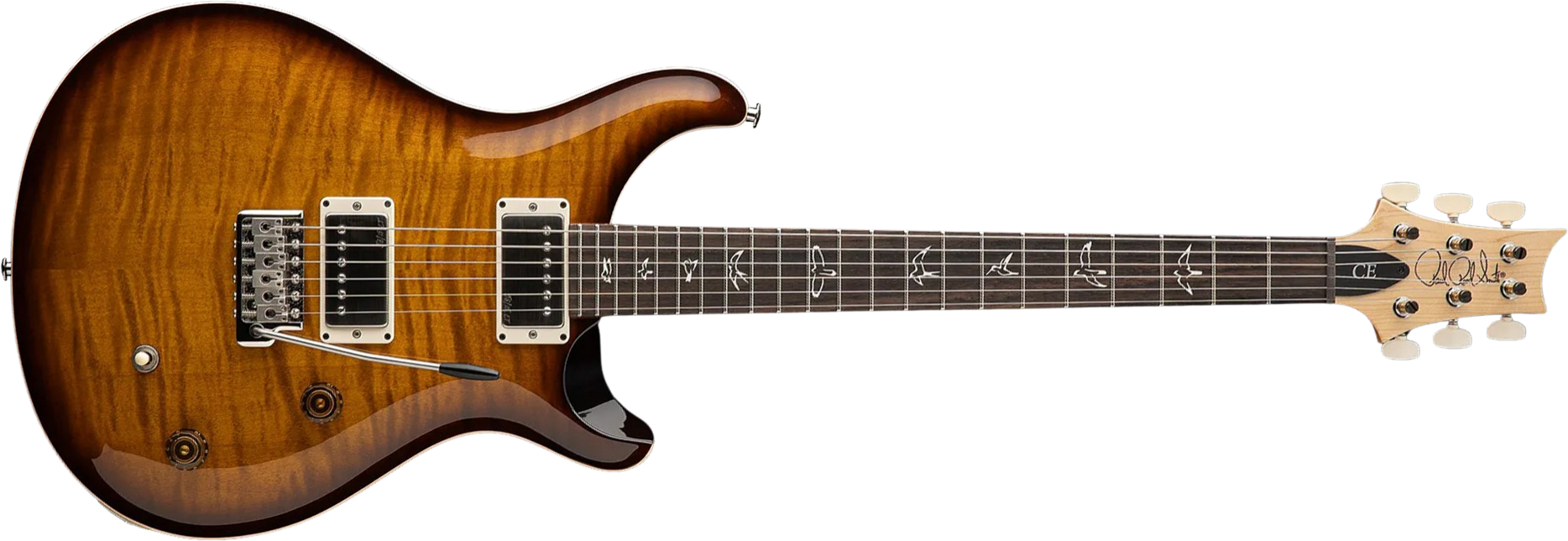 Prs Ce 22 Bolt-on Usa Ltd 2h Trem Rw - Black Amber - Guitarra eléctrica de doble corte - Main picture