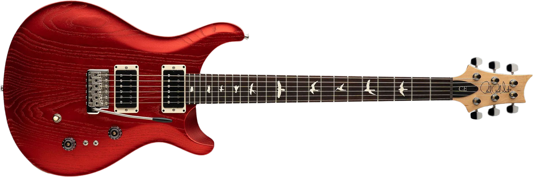 Prs Ce 24-08 Swamp Ash Ltd Bolt-on Usa 2h Trem Rw - Red Apple Metallic - Guitarra eléctrica de doble corte - Main picture