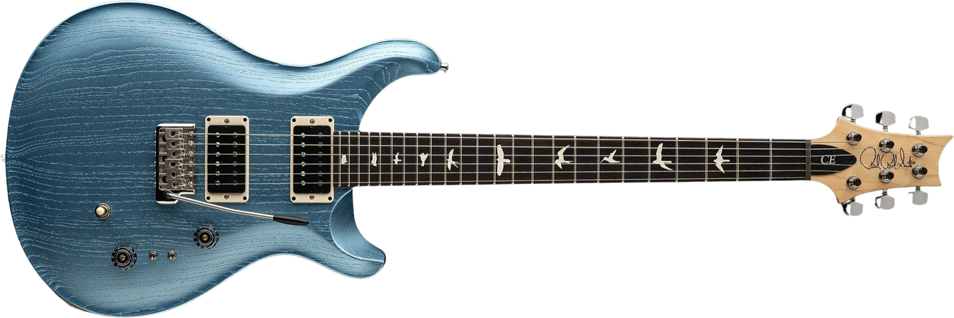 Prs Ce 24-08 Swamp Ash Ltd Bolt-on Usa 2h Trem Rw - Frost Blue Metallic - Guitarra eléctrica de doble corte - Main picture