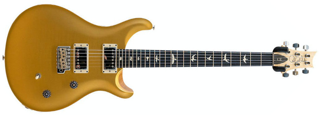 Prs Ce 24 Satin Bolt-on Usa Ltd 2h Trem Rw - Gold Top - Guitarra eléctrica de doble corte - Main picture