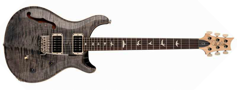 Prs Ce 24 Semi-hollow Bolt-on Usa 2h Trem Rw - Faded Gray Black - Guitarra eléctrica semi caja - Main picture