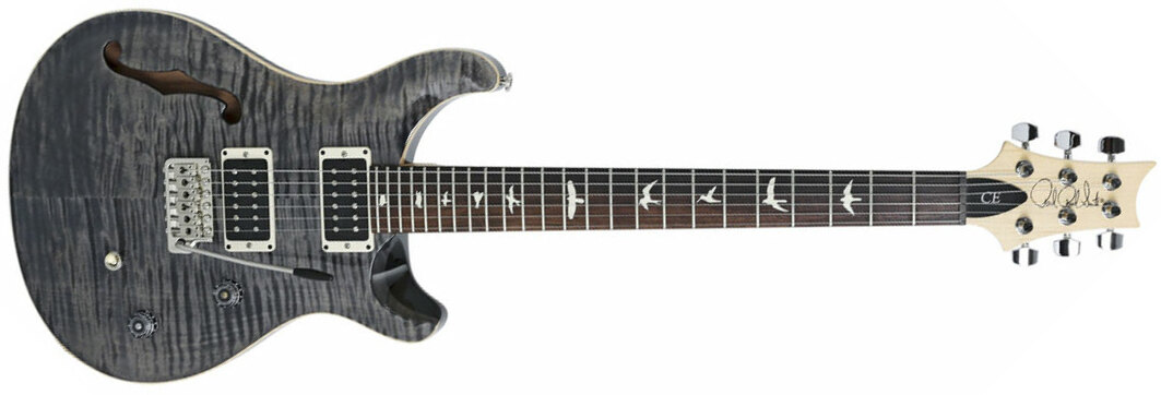 Prs Ce 24 Semi-hollow Bolt-on Usa Hh Trem Rw - Faded Gray Black - Guitarra eléctrica semi caja - Main picture