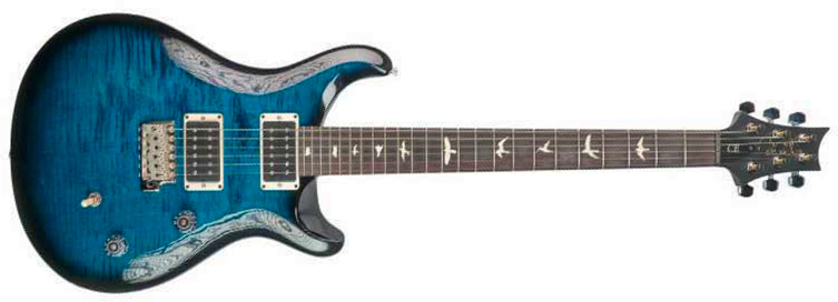 Prs Ce24 Bolt-on Usa 2h 85/15 Trem Rw - Whale Blue Smokeburst - Guitarra eléctrica de doble corte - Main picture